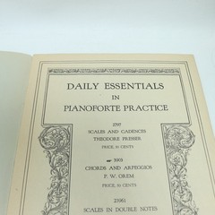 Chords and Arpegios for Piano Songbook Score Music Mastery Series 1902 T Presser