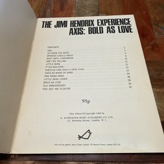 1968 Jimi Hendrix Experience -Axis Bold As Love Sheet Music guitar tab bass
