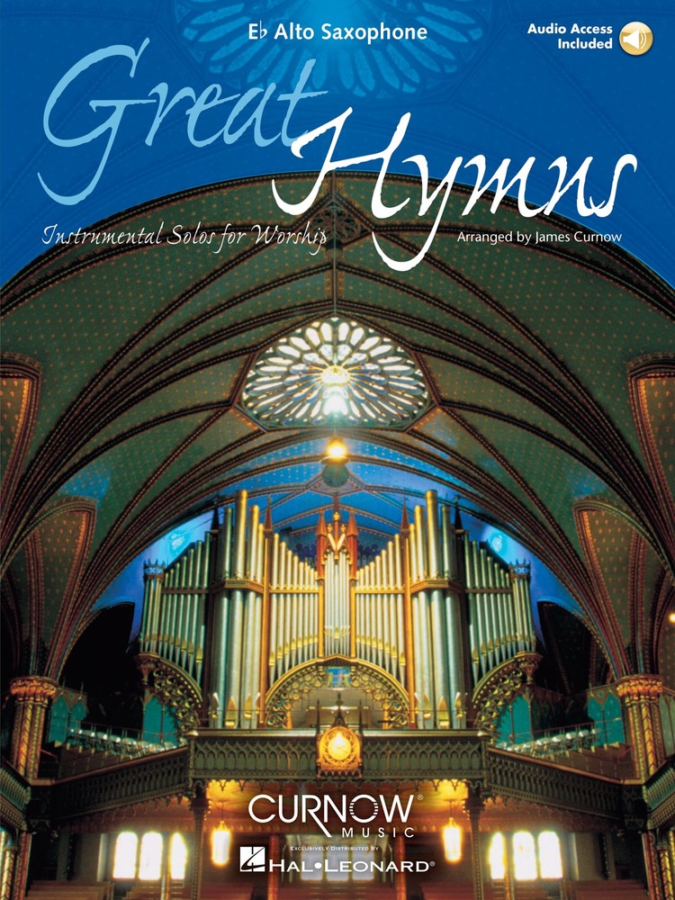 Great Hymns for Alto Sax Solo Christian Sheet Music Curnow Play-Along Book Audio