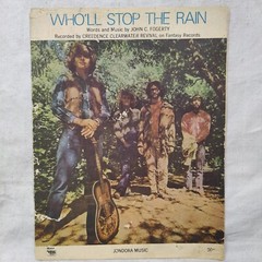 Rare Vintage 1969 Who&rsquo;ll Stop The Rain John C. Fogerty Jondora Music Sheet Music