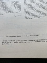 Vtg Reverie Notturno per chitarra op 19 Giulio Regondi Classical Guitar Score