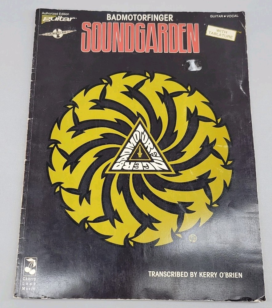 Soundgarden – Badmotorfinger Guitar Tab Book (RARE – OUT OF PRINT!)