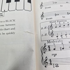 John Thompson Adult Preparatory Piano Book Willis Course Sheet Music 1943 Vtg