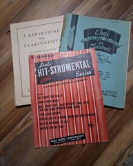 Lot Of 3 Vintage Music Books For Bb Clarinet Leeds, Eby&rsquo;s, A Repertoire For…