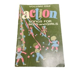 Action Songs for Boys and Girls Volume 1 Sheet Music Book Singspriation 1972