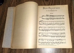 Antique Sheet Music Book G Donizetti: Don Pasquale for Piano G Ricordi & C Italy