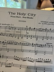 The Holy City Religious Sacred Song 1953 Stephen Adams Sheet Music
