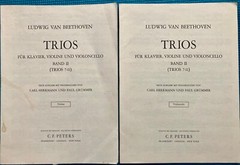 Beethoven: Piano Trio parts (Violin & Cello only), Op.97 Archduke, Op.44, etc