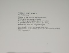 Venus and Mars Wings Easy Rock Piano/Vocal/Guitar Songbook 1975 incl. Listen