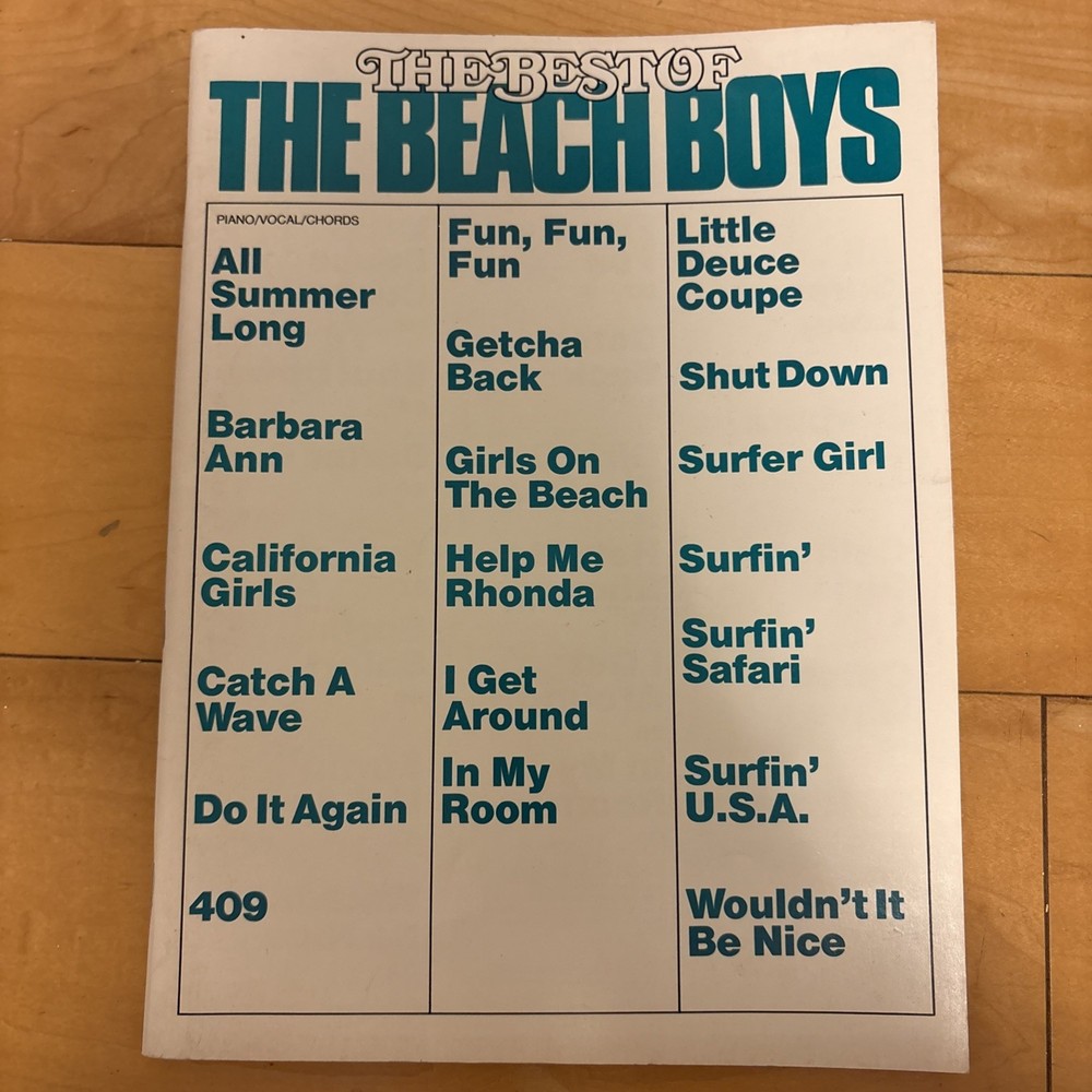 The Best Of The Beach Boys Songbook Piano Vocal Chords 1985 Sheet Music