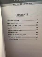 Eagles Songbook Hotel California Authentic Guitar Tab Edition New!!!