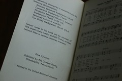 Let&rsquo;s Sing Together Antique Green Geneva Folk Gospel Christian Song Book 50&rsquo;s