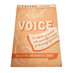 Lot of 3 Vintage SINGSPIRATION High and Low Voice Books 1940s 1960s Sheet Music