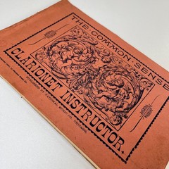 1890 The Common Sense Clarinet Instructor Music Book National Music Co Chicago