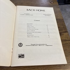 Back Home SATB Ralph Carmichael , Flo Price Choral Book 37552
