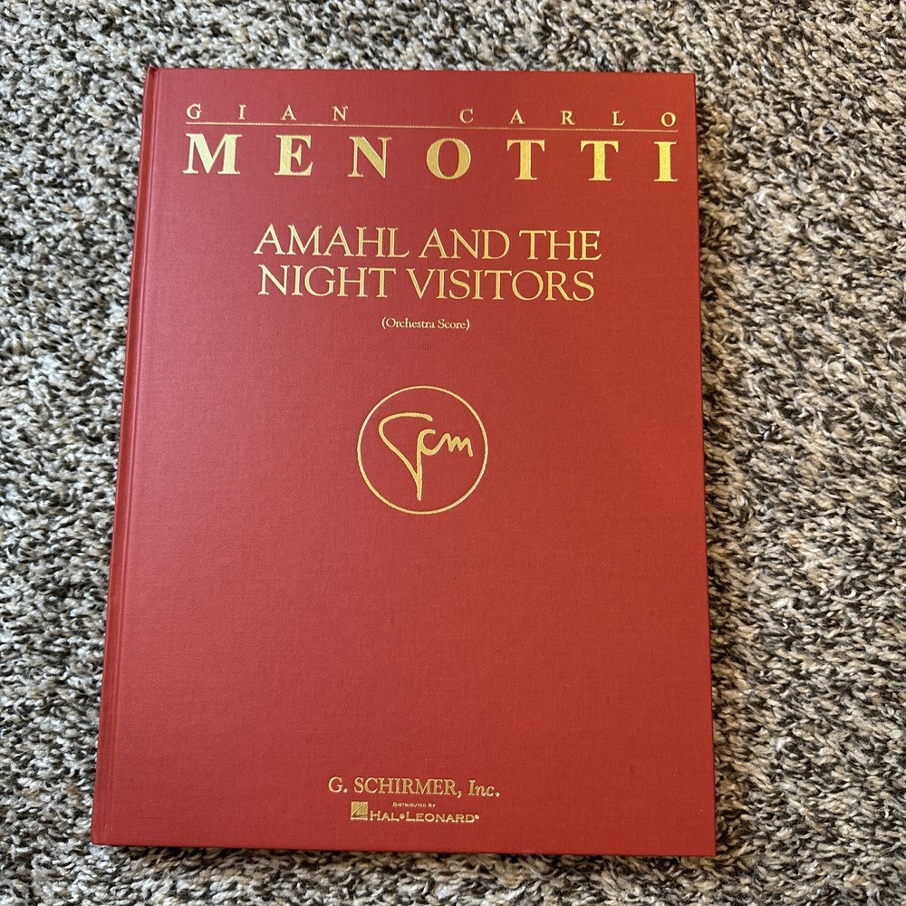 Amahl And The Night Visitors Orchestra Score Hardcover