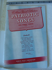 NEW Vtg 40s Robbins Music Corp Choral Patriotic AMERICA USA Song Book HUGO FREY