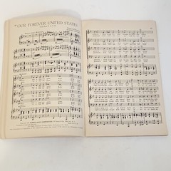 Vintage 1940s Patriotic Songs for Mixed Voices Sheet Music Song Book