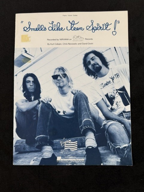 Nirvana ~ Smells Like Teen Spirit Sheet Music Piano Vocals Guitar 1991 VG+