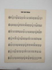 Vintage 1967 Can Can Polka Sheet Music Lowrey Organ Zeb Billings