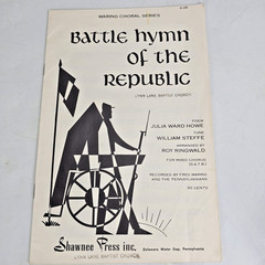 Battle Hymn Of The Republic Shawnee Press SATB Choir Sheet Music 1943 Lyrics