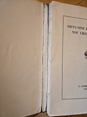 56 Songs You Like Sing & 59 Piano Solos 1937 Schirmer Piano Vocal-Folk/Classical