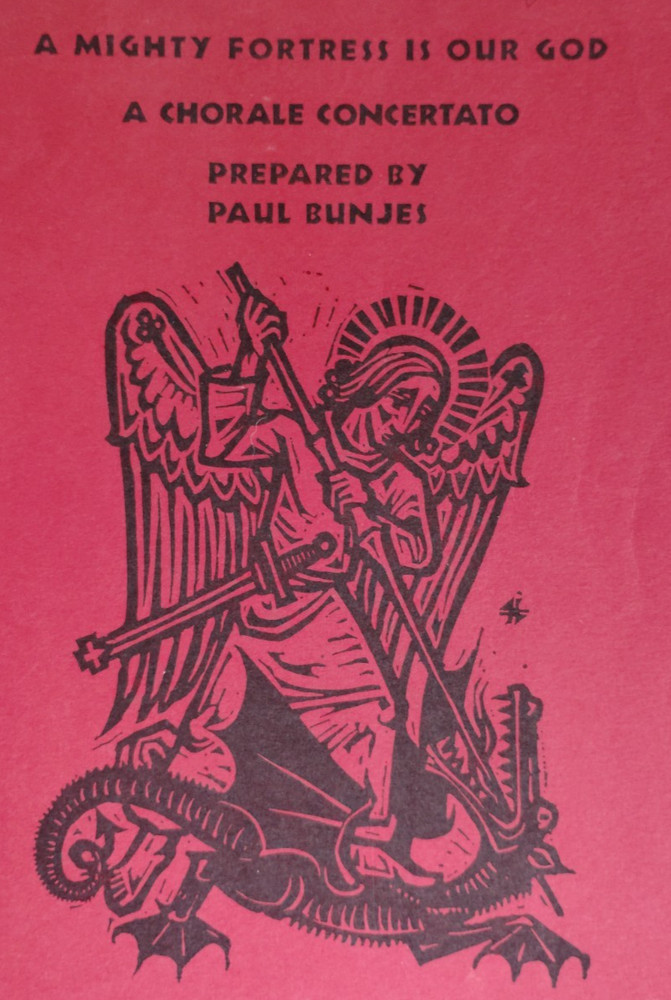 Vintage Sheet Music/Book A Mighty Fortress Is Our God A Chorale Concerto Bunjes