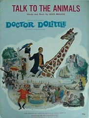« DR. DOOLITTLE » SHEET MUSIC, 1967 (20TH CENTURY FOX FILM, REX HARRISON +