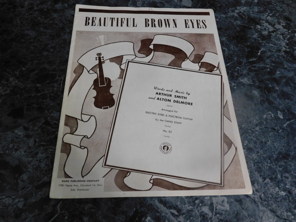 Beautiful Brown Eyes Electric Steel Plectrum Guitar by Arthur Smith Alton Delmor