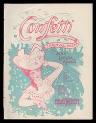 CONFETTI John Carver Alden 1901 MANDOLIN DUET Carnival Polka Vintage Sheet Music