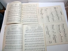 Vtg Lot 10 All Organ Songbooks Hymns Christmas Pop Folk Music Books