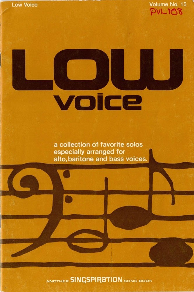 LOW VOICE, Volume No. 15 – Harold De Cou & Singspiration, 1974 PB
