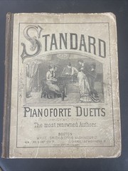 Rare VintageBound Book Sheet Music-20 Songs–1887 HC Condition PianoForte Duetts