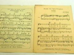 Beside an Open Fireplace Ukulele Sheet Music 1929