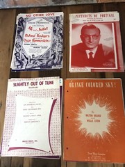 Vintage Sheet Music LOT 48 Pcs of Folk Pop Movies Musical Paper Ephemera
