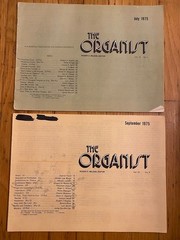 VTG The Organist Music Books 1960s, 1970s