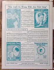 1929 RUDY VALLEE I&rsquo;M JUST A VAGABOND LOVER LEON ZIMMERMAN SHEET MUSIC Z2983