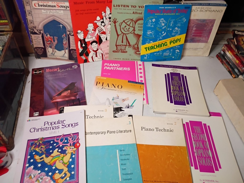 Piano Technique Books Contemporary Piano Literature Basic Piano Lesson Books Lot