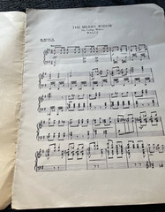 Merry Widow Franz Lehar Die Lustige Wittwe #6 Antique Piano Sheet Music