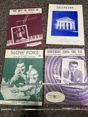 Lot of 22 Vintage Sheet Music 1940s-1950s Bing Crosby Pat Boone Standards