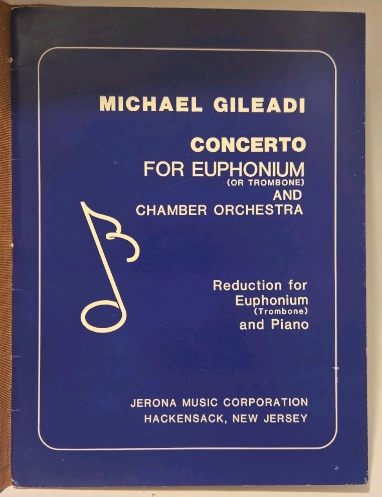 Concerto for Euphonium (or Trombone) and Chamber Orchestra by Michael Gileadi