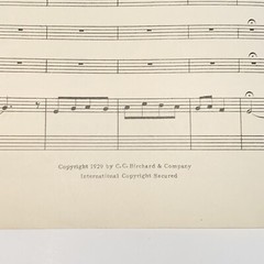 Vintage 1929 Laurel Octavo The Nightingale Sheet Music by Tchaikovsky
