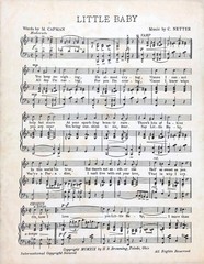 Little Baby Sheet Music Mooney Capman Conrad Netter Milford 1919 Fox Trot