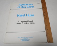 Apotheosis of this Earth for Concert Band by Karel Husa Full Score 1971