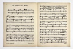 1939 The Woman In White Adams Lee Vtg Sheet Music Piano Radio Program Pillsbury