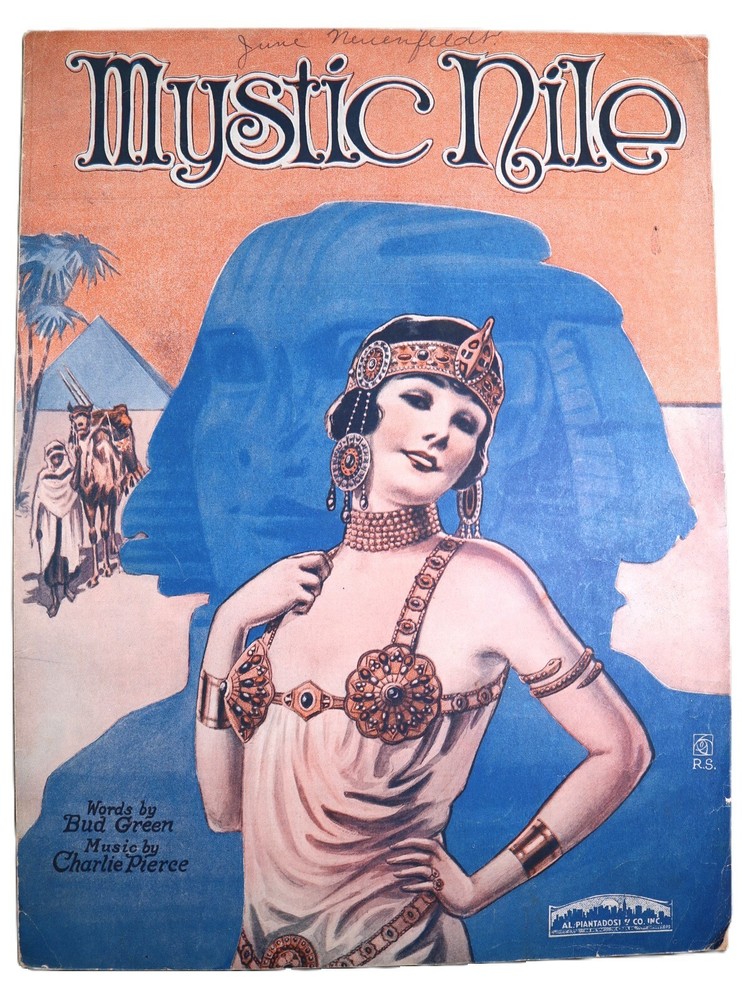 Vintage Oriental Fox Trot Sheet Music Mystic Nile Bud Green & Charlie Pierce