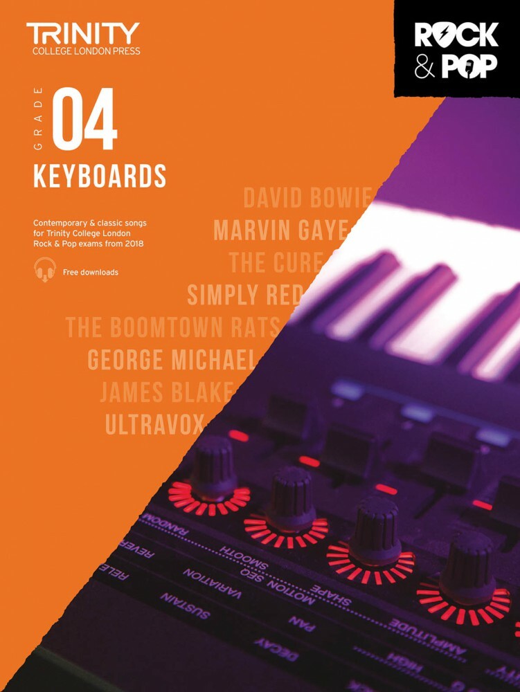 Trinity Rock & Pop 2018 Keyboards Grade 4 Piano Book and Media 000288859
