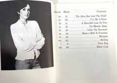 1977 JOAN BAEZ vintage folk & pop songbook BLOWIN&rsquo; AWAY piano sheet music