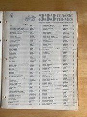 333 Classic Themes Sheet Music Melody Line/words/chord symbols 160 pages