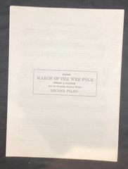 Vtg Sheet Music, March Of The Wee Folk, Jessie L. Gaynor 1934, ships free